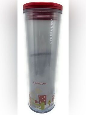 Starbucks London Travel Tumbler Big Ben, Tower, London Bridge, Thames, Bus